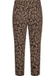 Katoenen pyjamabroek met print, Bruin, Packshot image number 1