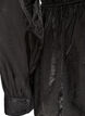 Glanzende viscose blouse met peplumeffect, Zwart, Packshot image number 3