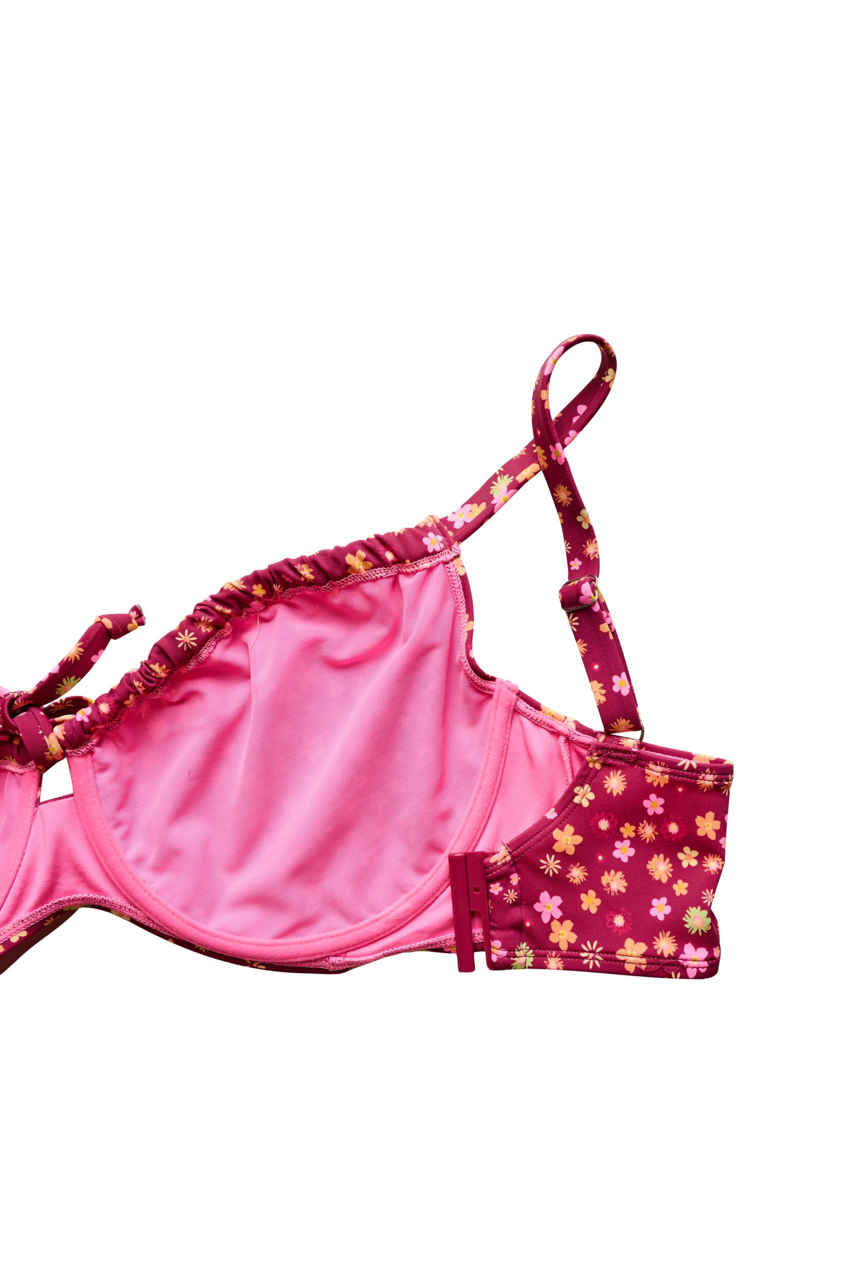 Zizzi Haut de bikini &agrave; armatures avec bretelles &agrave; nouer, Rouge, Packshot image number 3