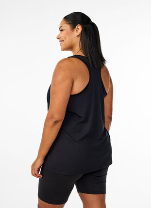 ZizziSporttop met kruisband op de rug, Black, Model image number 2