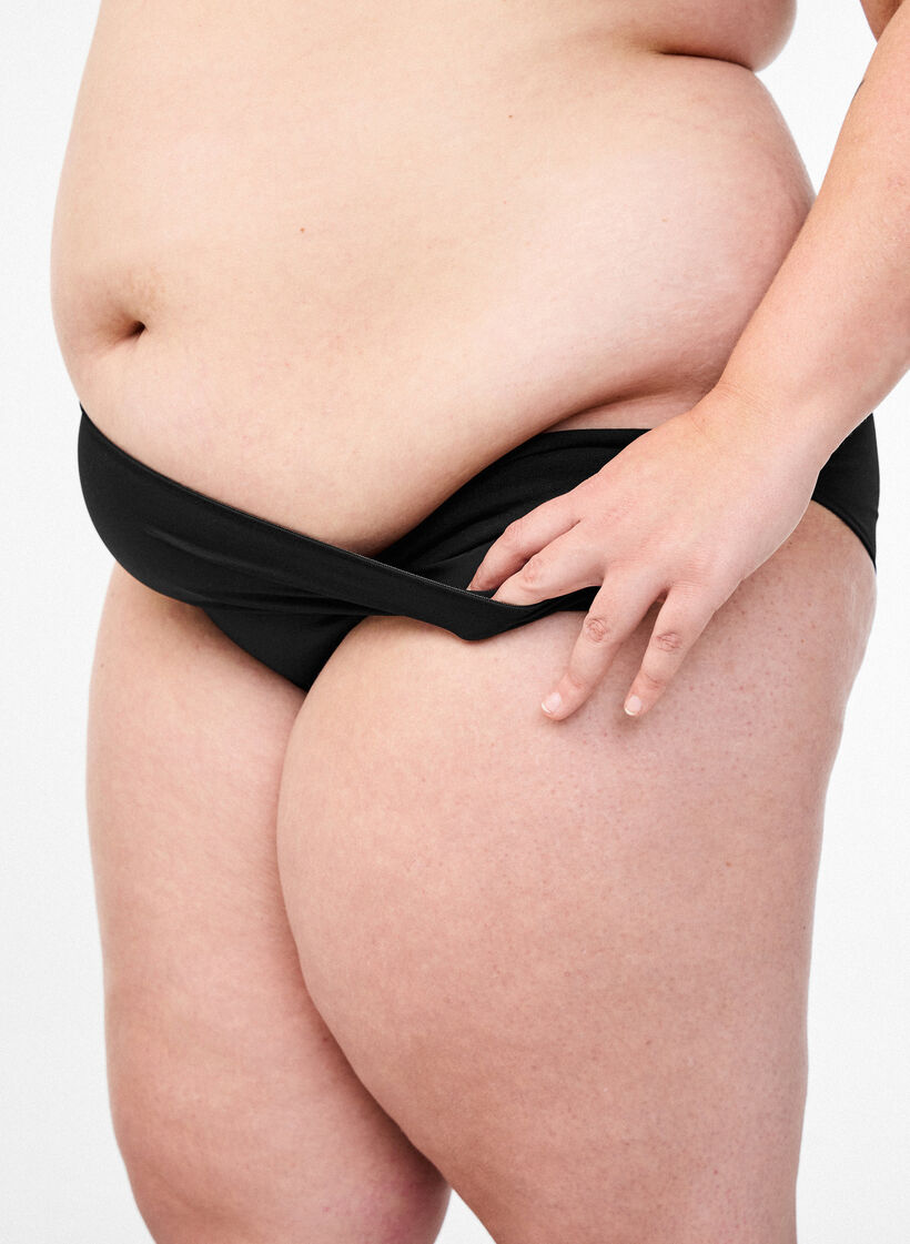 Microfiber slip met binnenzakje, Zwart, Model image number 0