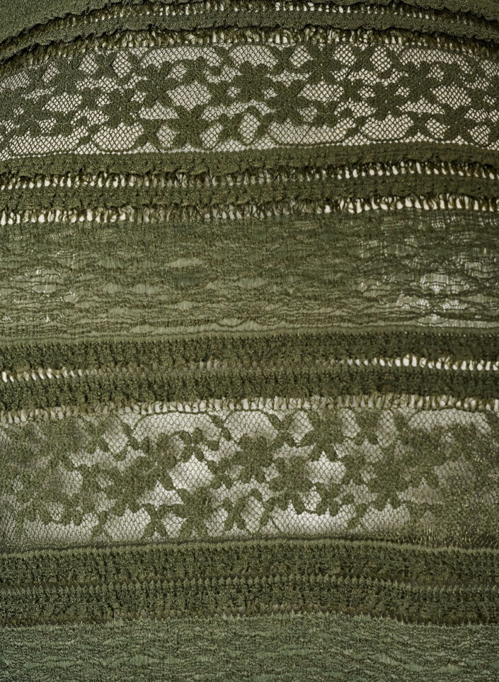 Kanten blouse met lange mouwen, Groen, Packshot image number 2