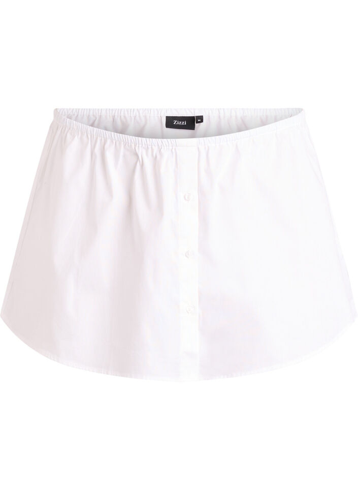 Shirtextender in 100% katoen, Wit, Packshot image number 0