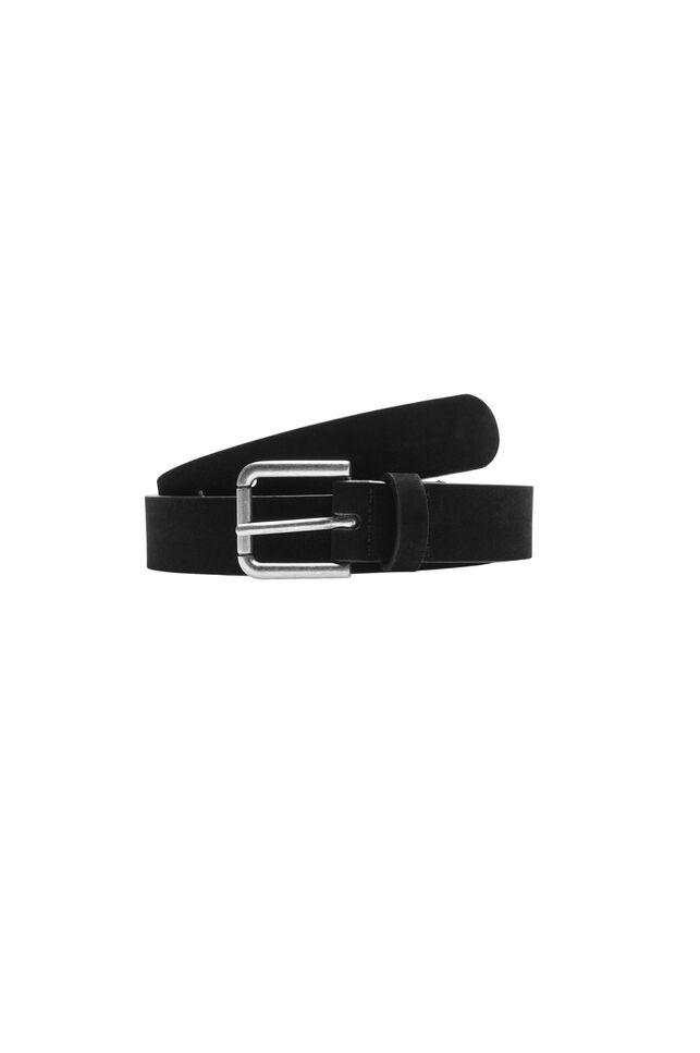 Riem in leermix, Black, Packshot