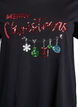 Kerst T-shirt van biologisch katoen, Zwart, Packshot image number 2
