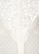 Overhemdblouse met kanten inzet en stippenpatroon, Vanille, Packshot image number 2