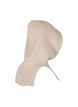 Gebreide balaclava met trekkoordjes, Beige, Packshot image number 3