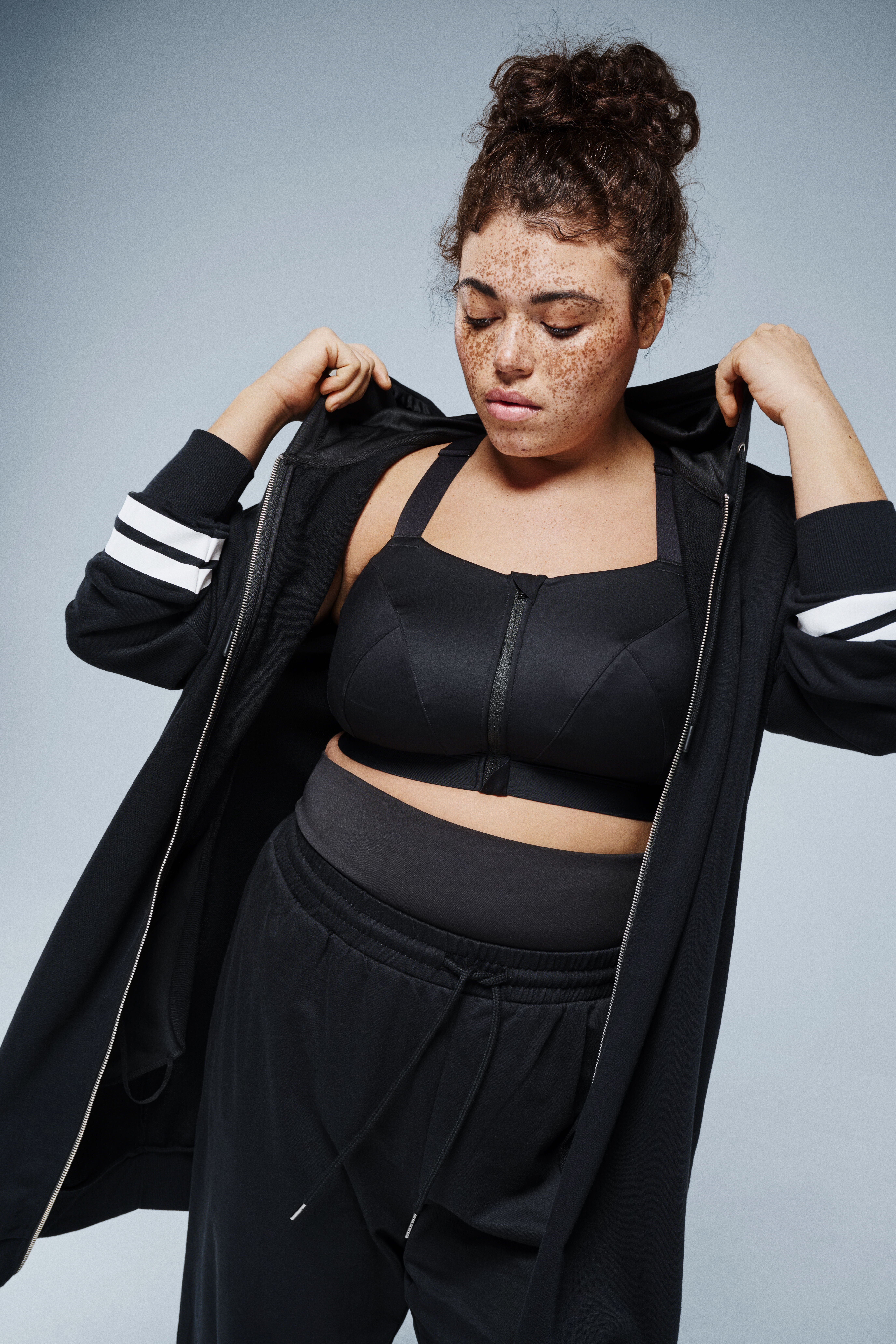 ZizziLange sweatcardigan, , Model