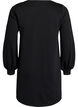 Korte sweaterjurk met ballonmouwen, Zwart, Packshot image number 1
