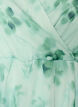 Bloemen chiffon blouse met korte mouwen, Groen, Packshot image number 2