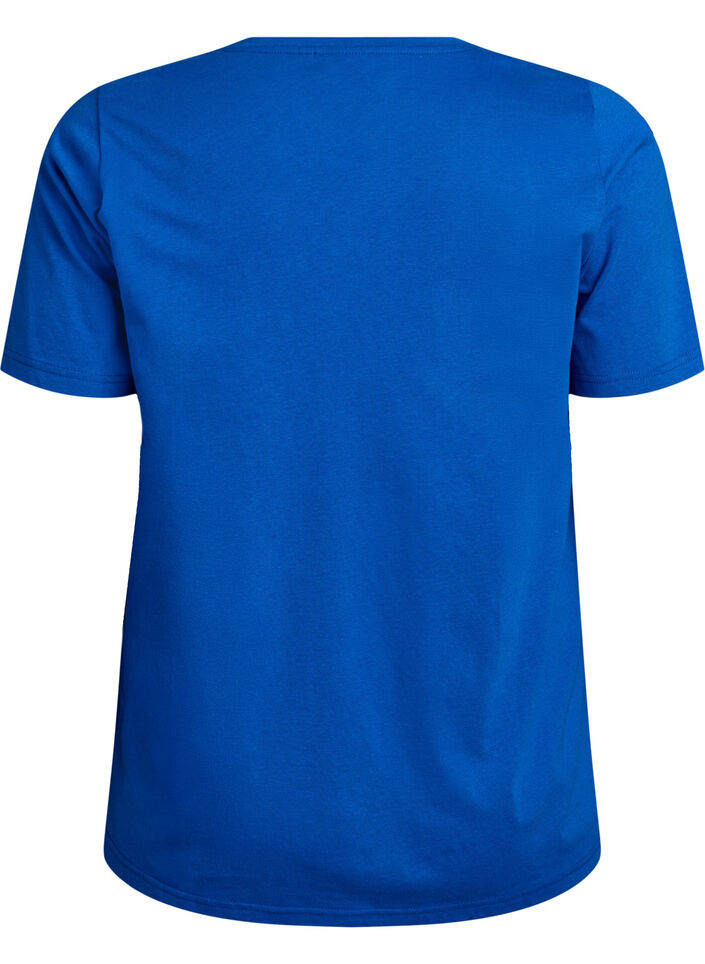 T-shirt met print, Blauw, Packshot image number 1