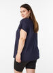 Effen gekleurd trainingsshirt, Blauw, Model image number 2