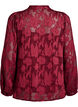 Blouse met knoopjes en bloemenpatroon, Donker Bordeaux, Packshot image number 1