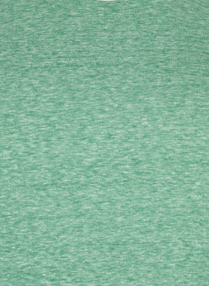 Gemêleerd T-shirt met korte mouwen, Groen, Packshot image number 2