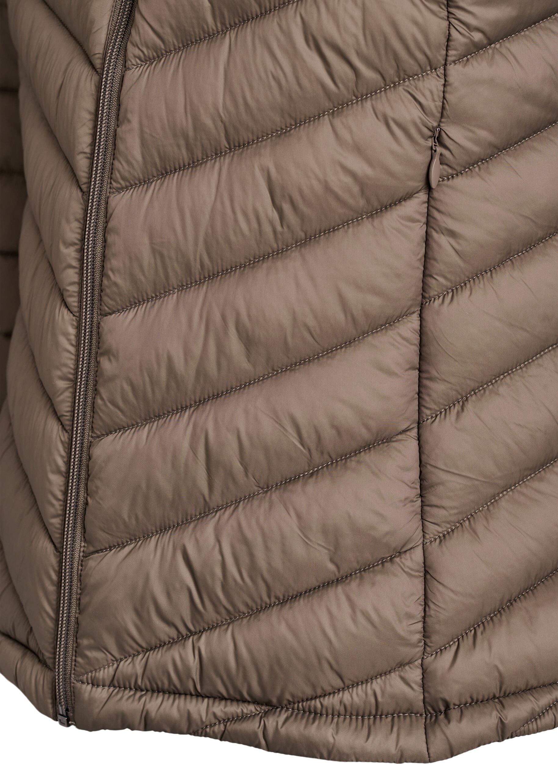 ZizziLichtgewicht jas met zakken, Bruin, Packshot image number 3