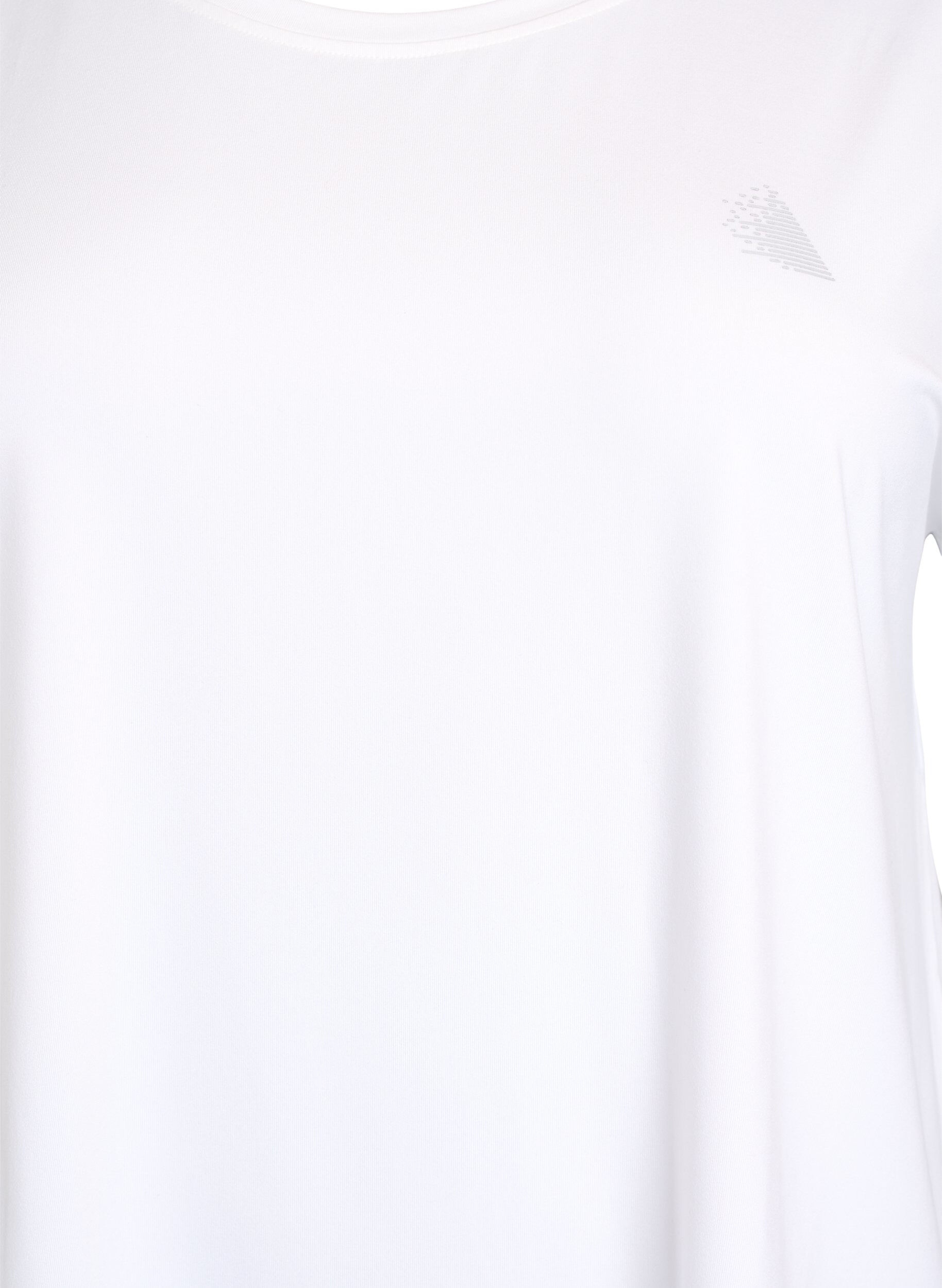 ZizziEffen gekleurd T-shirt voor sporten, Wit, Packshot image number 2