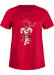 Kerst T-shirt van biologisch katoen, Rood, Packshot image number 0