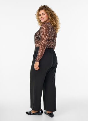 ZizziLosse broek met zakken, Zwart, Model image number 1