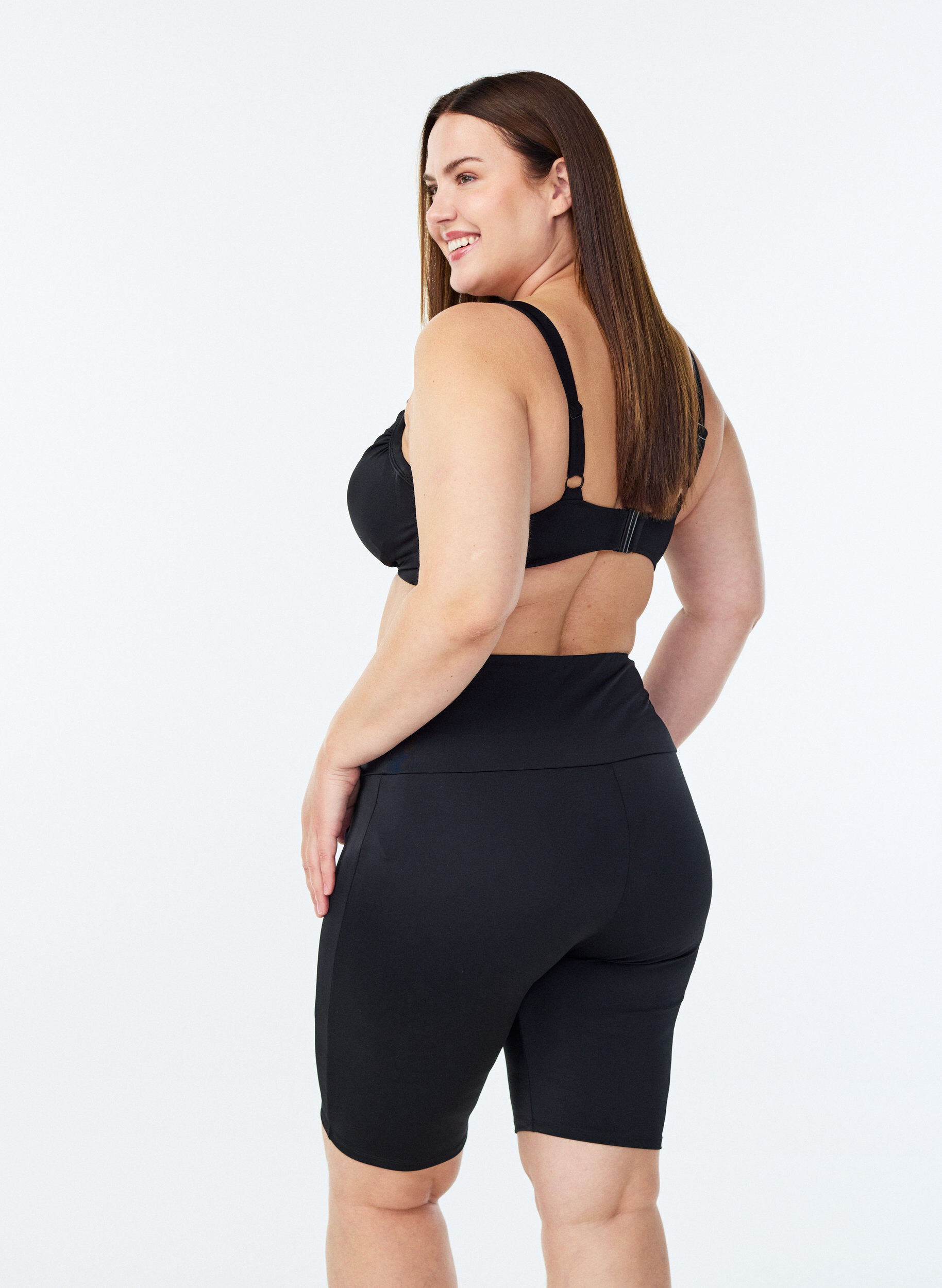 ZizziLange zwembroek, Zwart, Model image number 2