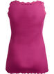 Top met kanten rand, Rood, Packshot image number 1