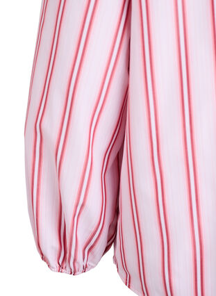 ZizziLos shirt met strepen en lange mouwen, Roze, Packshot image number 3