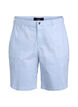 Gestreepte bermudashorts met hoge taille, Blauw, Packshot image number 0