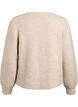 Cardigan met wol en alpaca en decoratieve knopen, Beige, Packshot image number 1