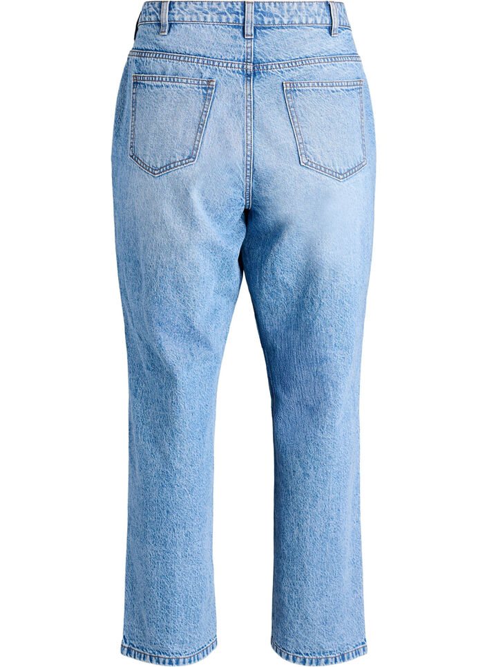Straight-fit jeans met hoge taille, L.B.Denim, Packshot