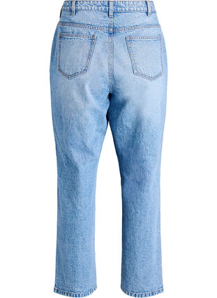 ZizziStraight-fit jeans met hoge taille, Blauw, Packshot image number 1