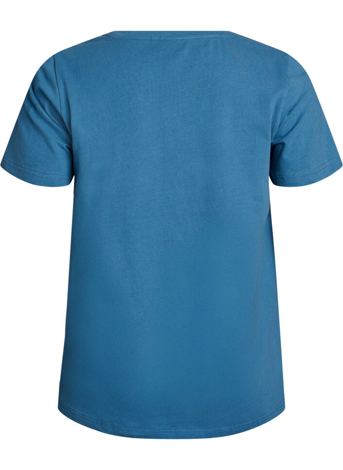 Effen basic katoenen T-shirt, Grijs, Packshot image number 1
