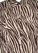 Lange blouse met zebraprint, Bruin, Packshot image number 2