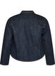 Strakzittend spijkerjack met ritssluiting, Blauw, Packshot image number 1