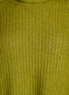 Gebreide top met col, Groen, Packshot image number 2