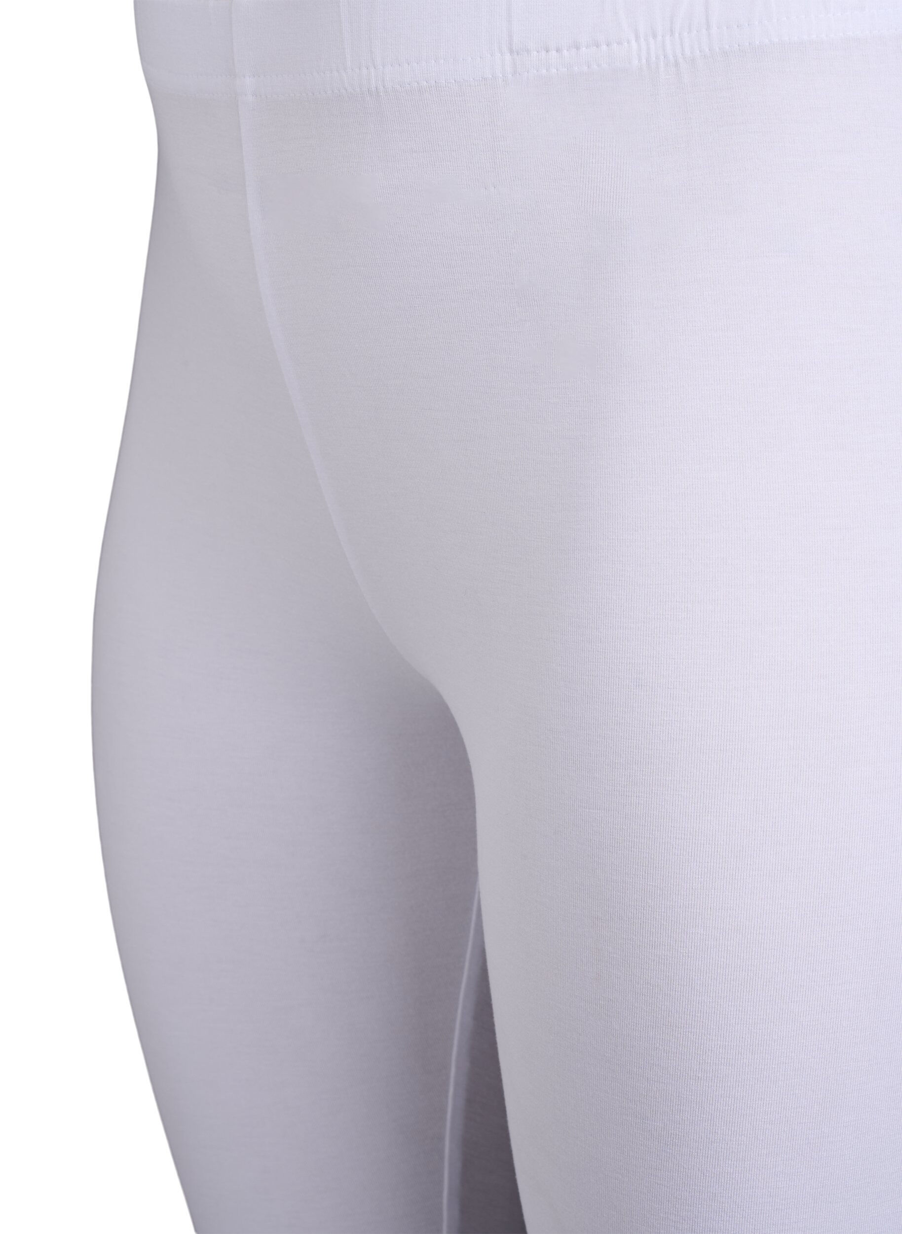 Zizzi Leggings basiques en viscose, Blanc, Packshot image number 2