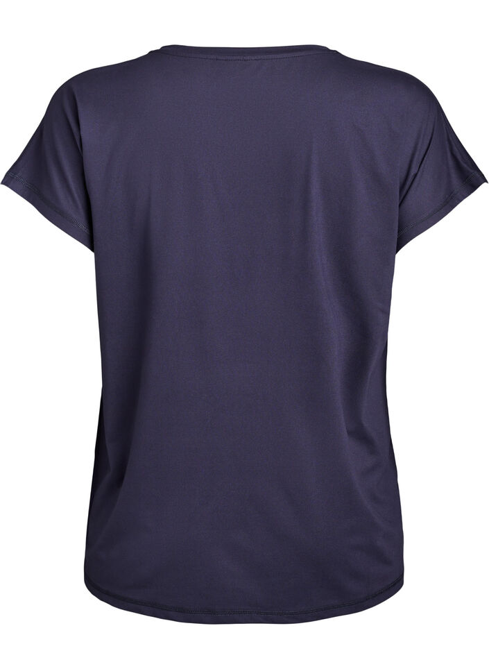 Effen gekleurd trainingsshirt, Blauw, Packshot image number 1