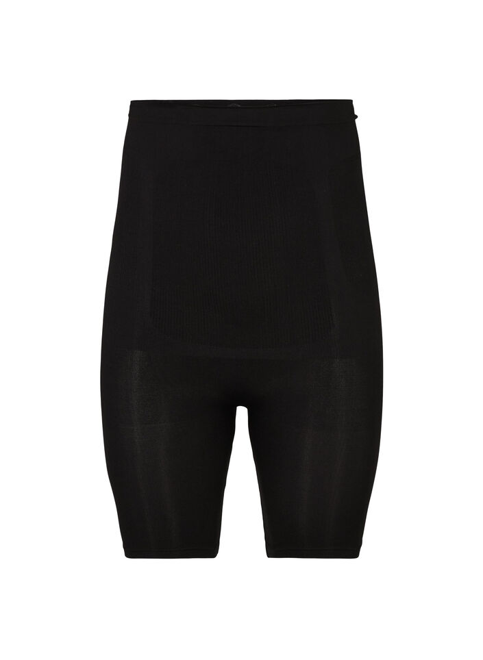 Shapewear shorts met hoge taille, Zwart, Packshot image number 0