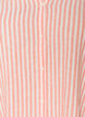 Blouse in linnen en viscose met V-hals, Oranje, Packshot image number 2