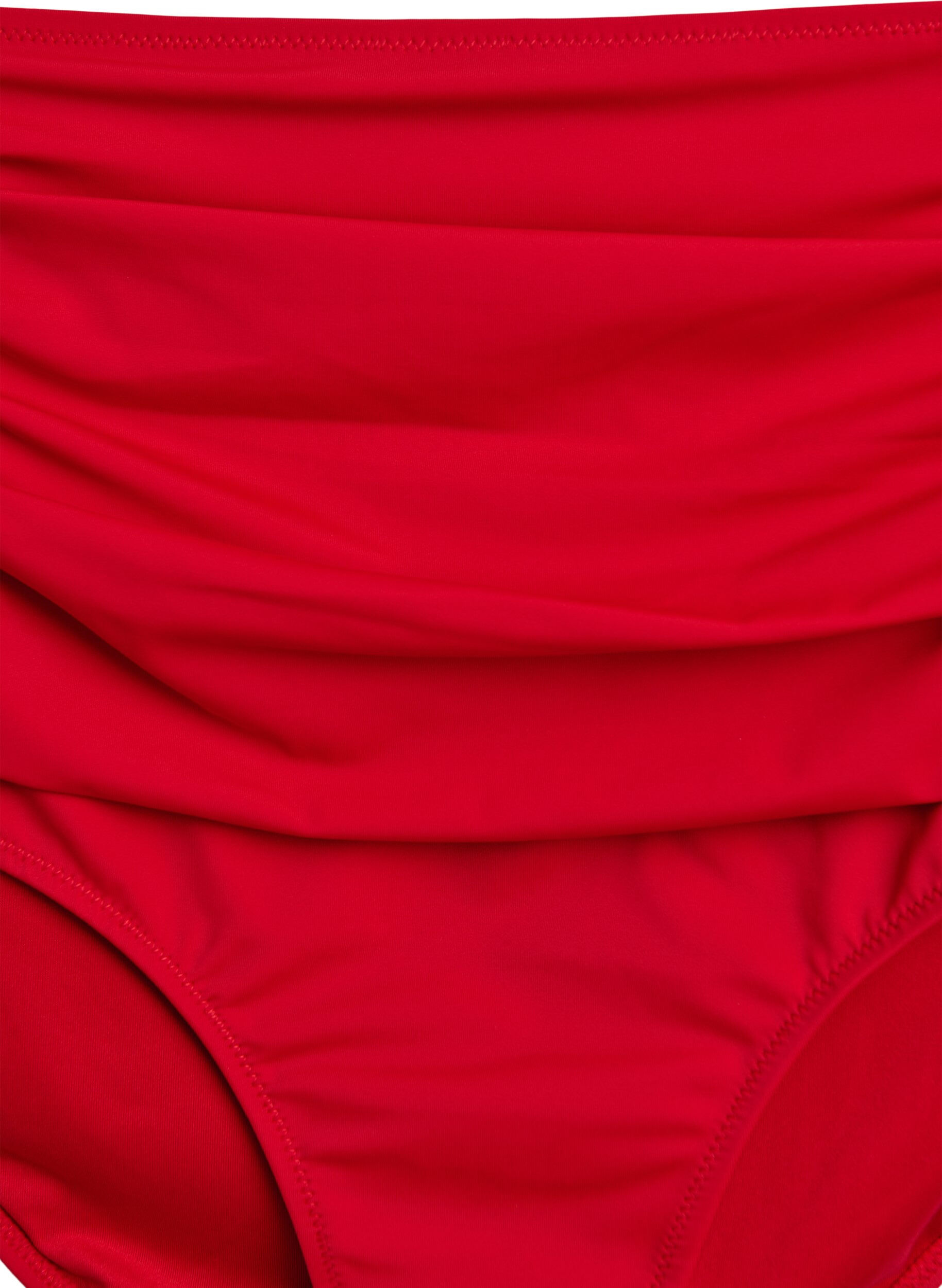 ZizziBikinibroekjes met hoge taille, Rood, Packshot image number 2