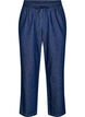 Jeans met rechte pasvorm en elastische taille, Blauw, Packshot image number 0