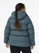 Korte gewatteerde jas met afneembare capuchon, Groen, Model image number 2