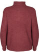 FLASH - Gebreide trui met hoge hals en rits, Rood, Packshot image number 1