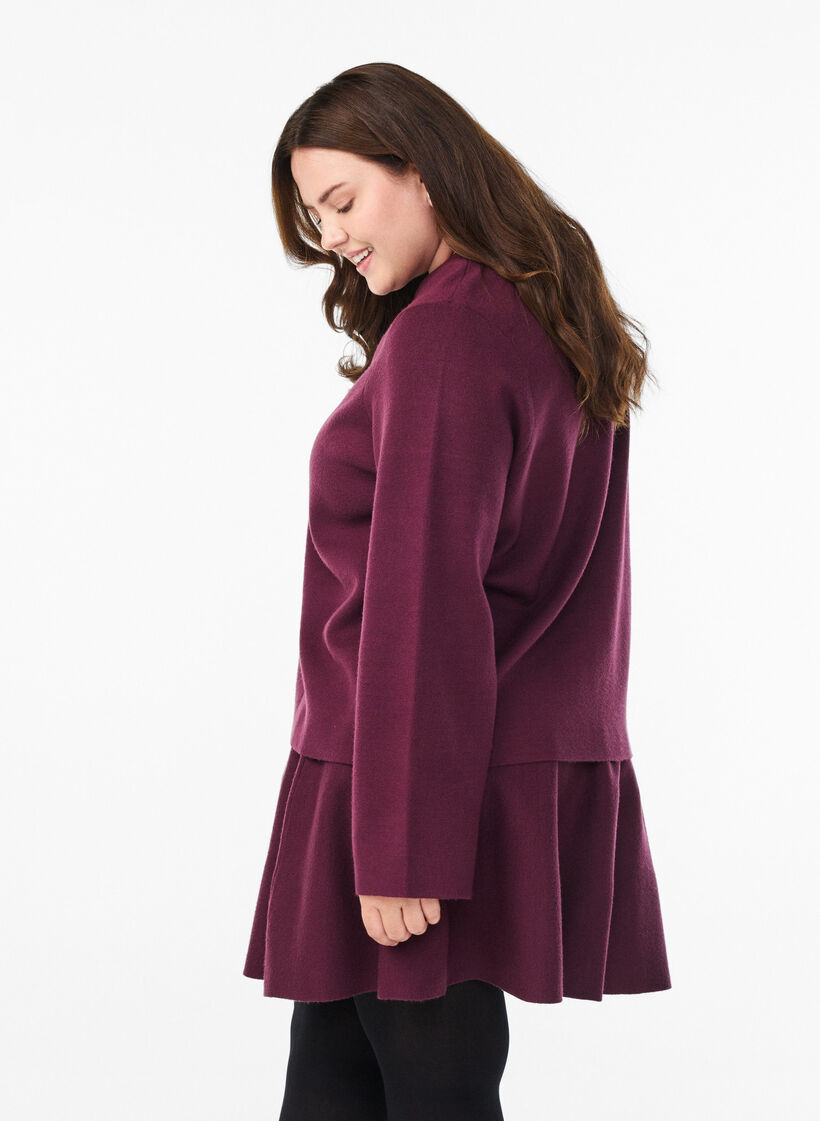 Cardigan met V-hals en wijde mouwen, Fig, Model