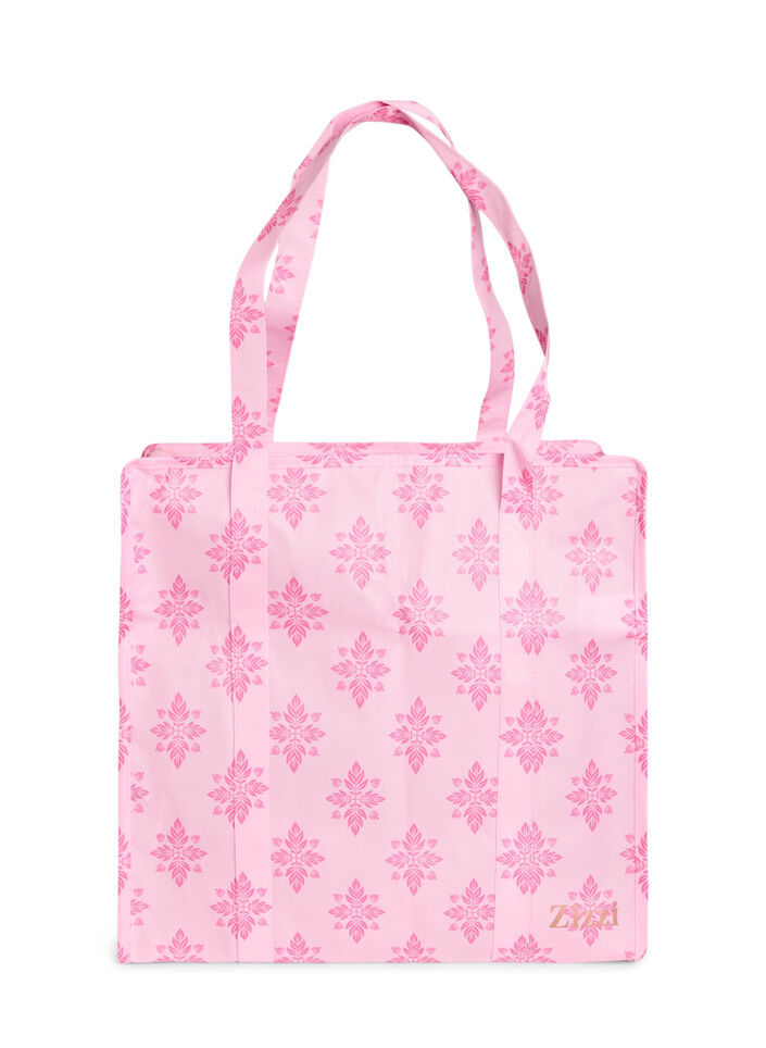 Shoppingtas met ritssluiting, Roze, Packshot image number 1