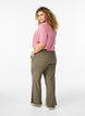 FLASH - Viscose broek met elastische tailleband, Groen, Model image number 1