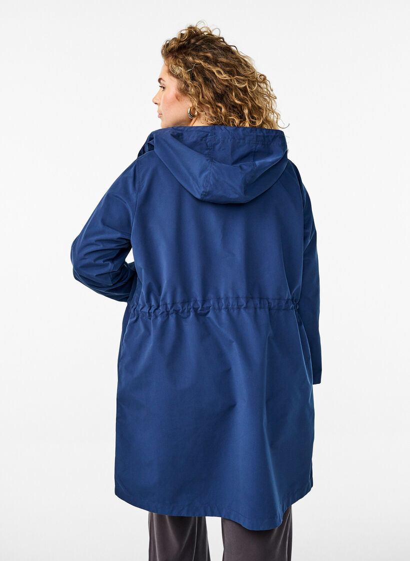 FLASH - Lichtgewicht parka met een capuchon, Blauw, Model image number 2