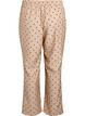 Broek met stippen en rechte pijpen, Beige, Packshot image number 1