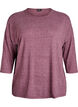 Jersey blouse met 3/4 mouwen, Rood, Packshot image number 0