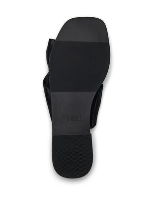 ZizziWide fit - Slip-in met gekruiste satijnen bandjes, Black, Packshot image number 4
