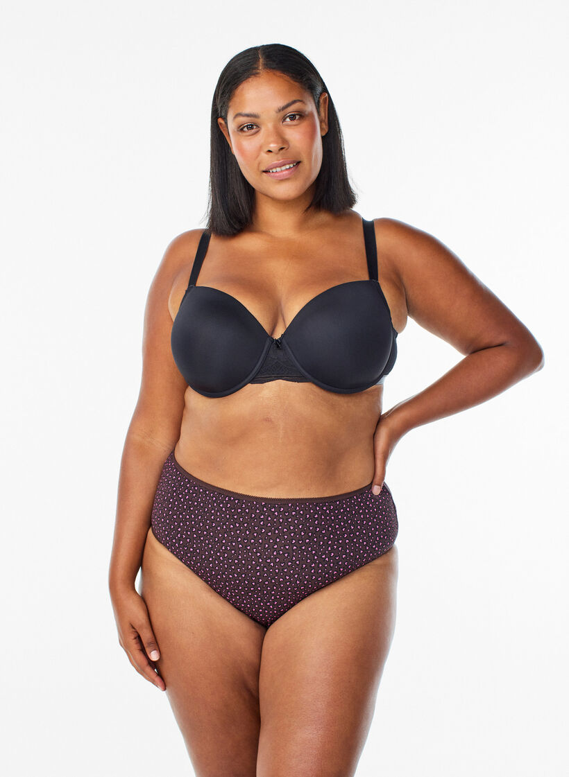 7-pack slip met normale taille, Roze, Model image number 0