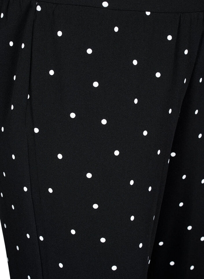 Broek met rechte pasvorm, Zwart, Packshot image number 2